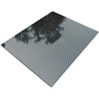 Los mejores  - SZQL 400x500x0.5mm 3K Twill Brillante Placa de Fibra de Carbono Panel Tubos Varillas de Fibra de Carbono para DIY Drone…